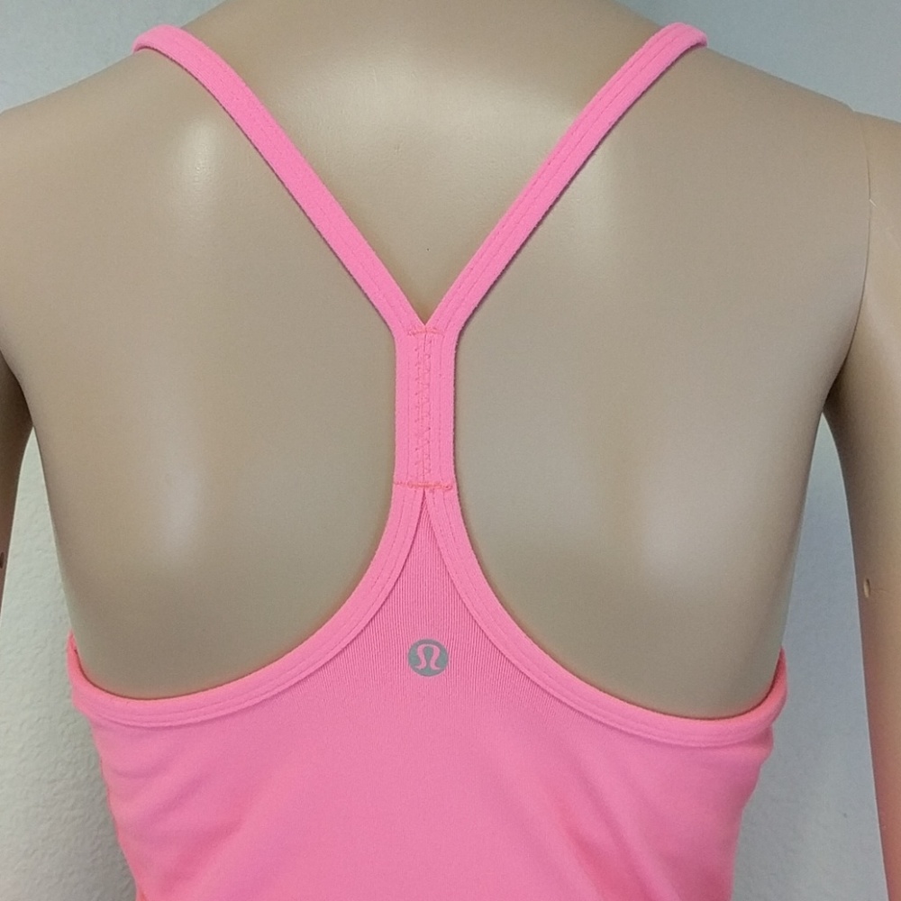 [Lululemon] Power Y Tank Hot Fluorescent Neon Pink